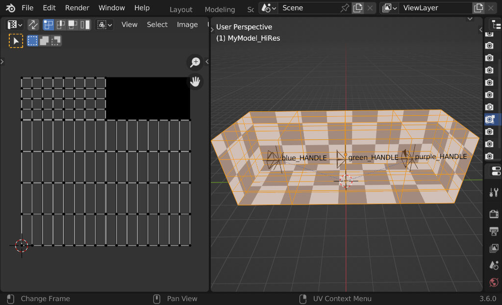 UV layout
